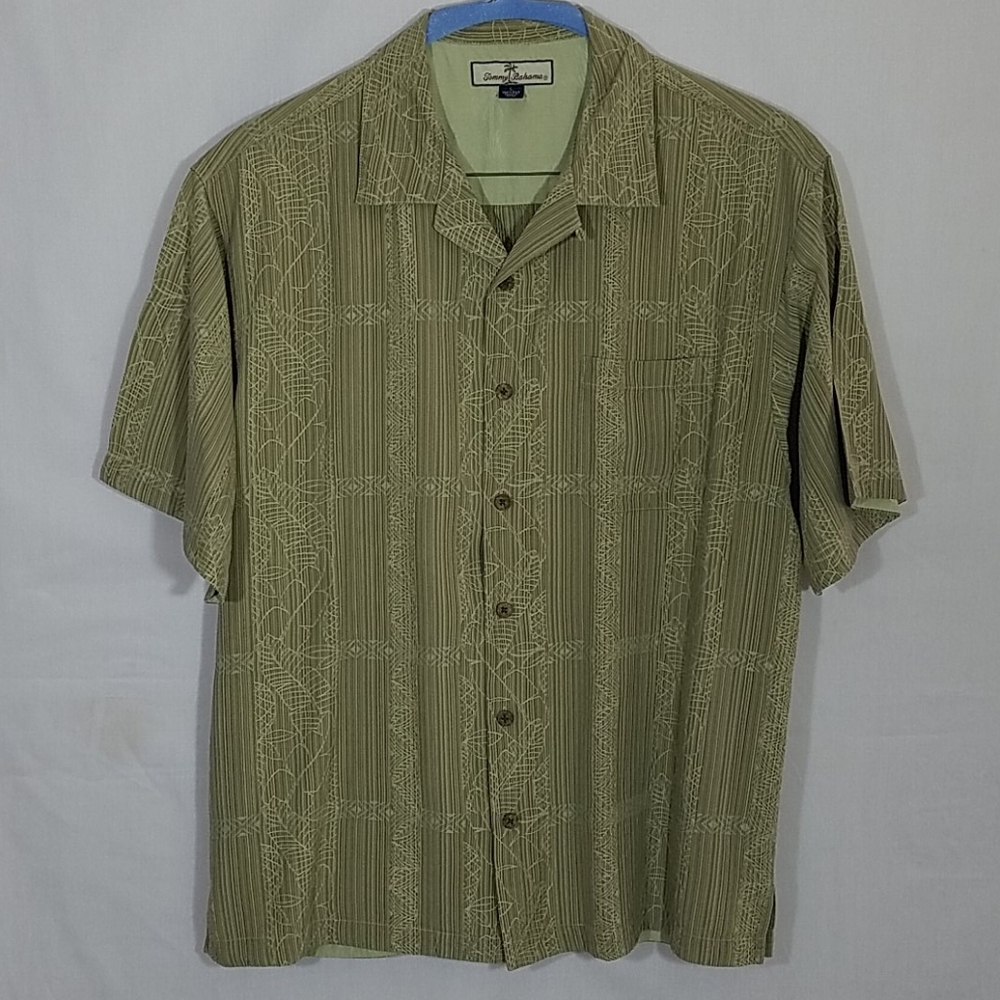Tommy Bahama Silk Camp Shirt size Large